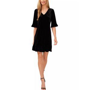 CeCe Velvet Black Dress